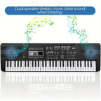 Electronic Keyboard with Key Piano Microphone, USB Battery Power - product gallery image 5