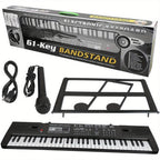 Electronic Keyboard with Key Piano Microphone, USB Battery Power - product gallery image 6