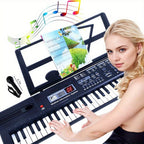 Electronic Keyboard with Key Piano Microphone, USB Battery Power