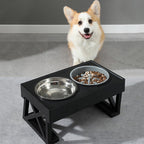 Elevated Dog Bowl Stand with Adjustable Height, Dishwasher-Safe - product gallery image 5
