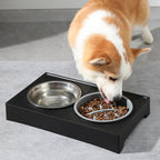 Elevated Dog Bowl Stand with Adjustable Height, Dishwasher-Safe - product gallery image 7