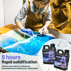 Epoxy Resin & Casting Supplie with Wood, 2 gallon ( 4L A + 4L B) - product gallery image 5