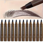 Eyebrow Makeup with Waterproof, 12pcs Micro Fork Pen Waterproof Long-Lasting - product gallery image 2