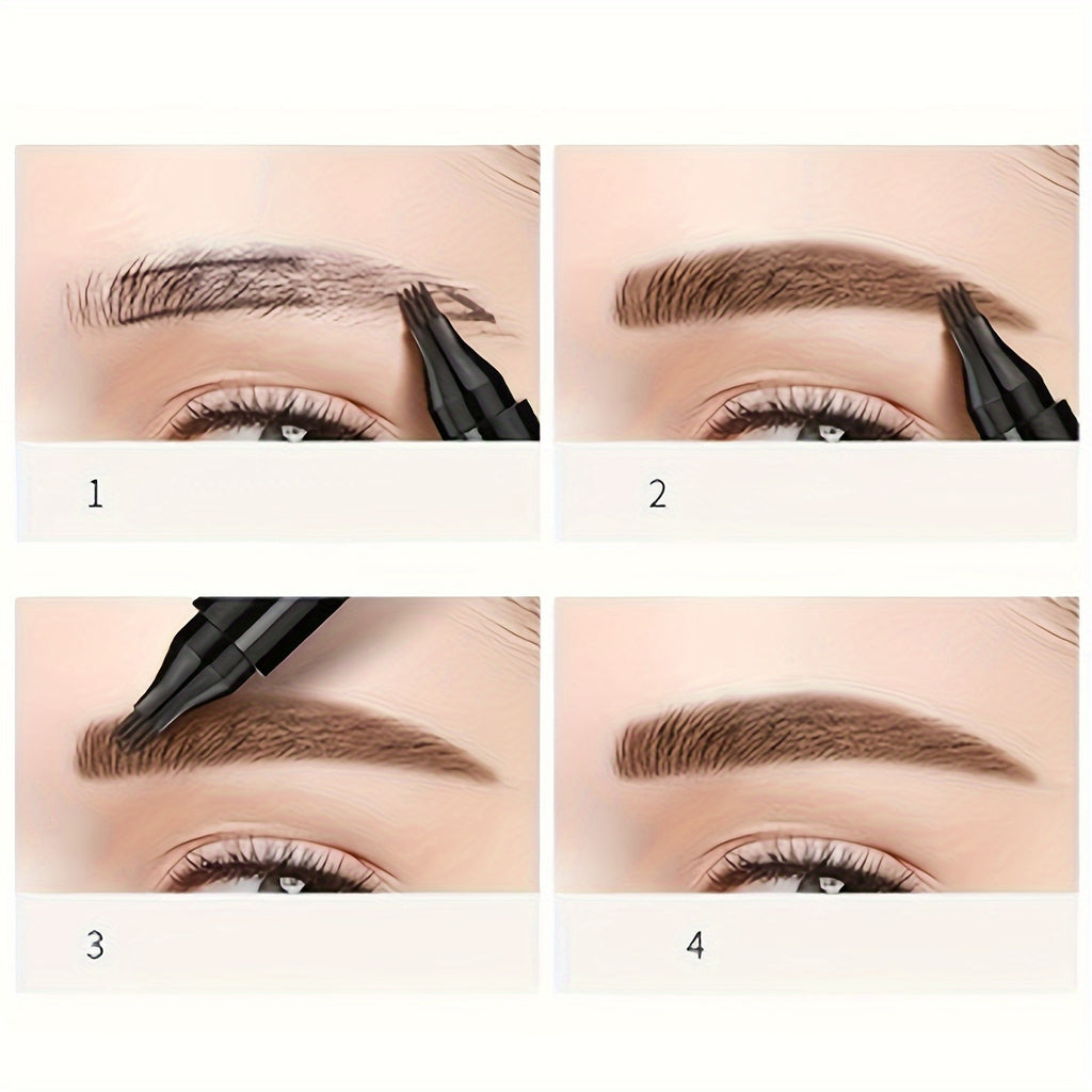 Eyebrow Makeup with Waterproof, 12pcs Micro Fork Pen Waterproof Long-Lasting - product gallery image 4