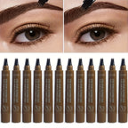 Eyebrow Makeup with Waterproof, 12pcs Micro Fork Pen Waterproof Long-Lasting