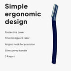 Eyebrow Razor with Non-Slip, Stainless Steel, 60pcs - product gallery image 3