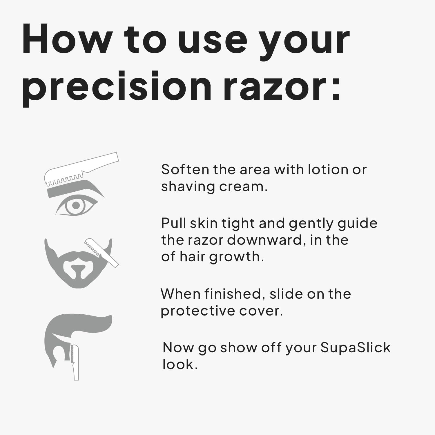 Eyebrow Razor with Non-Slip, Stainless Steel, 60pcs - product gallery image 7