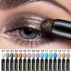 Eyeliner & Eye Makeup Set with 16-Piece Shimmer Eyeshadow Pen Colourful - 16pcs Set option