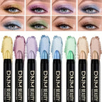 Eyeliner & Eye Makeup Set with 16-Piece Shimmer Eyeshadow Pen Colourful - product gallery image 4