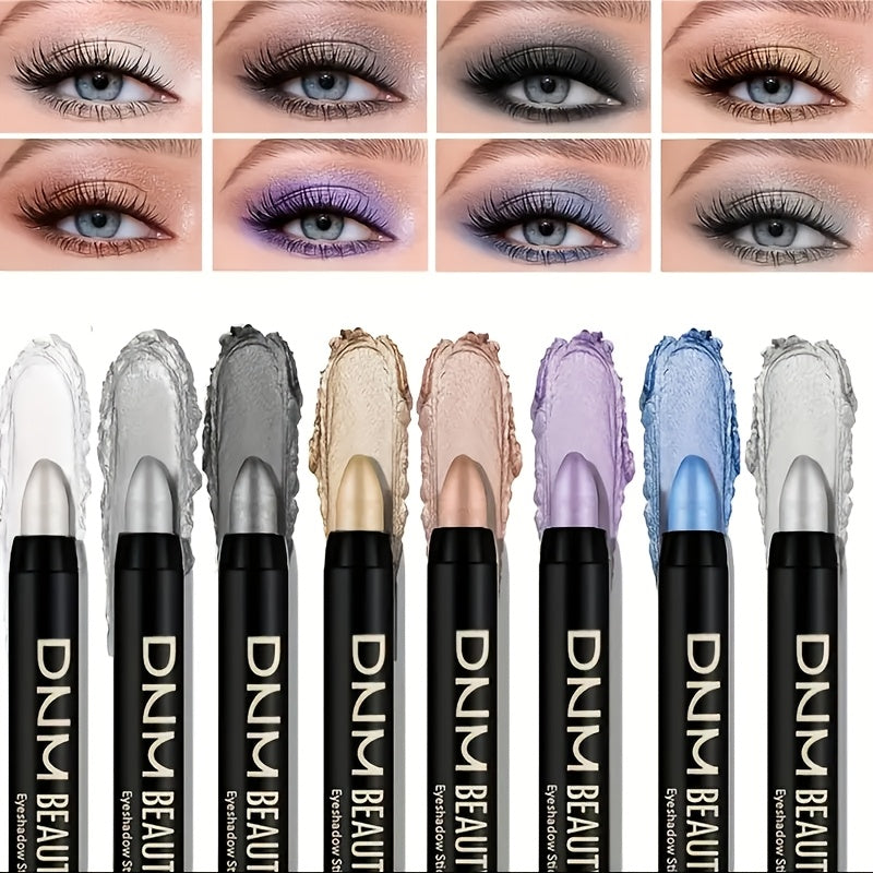 Eyeliner & Eye Makeup Set with 16-Piece Shimmer Eyeshadow Pen Colourful - product gallery image 7