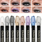 Eyeliner & Eye Makeup Set with 16-Piece Shimmer Eyeshadow Pen Colourful - product gallery image 7