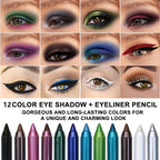 Eyeliner with Waterproof, Pens Pencil Sharpener 2-in-1 Coloured Eye - product gallery image 2