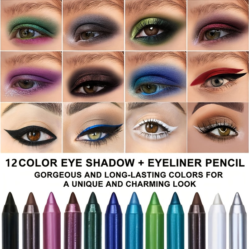 Eyeliner with Waterproof, Pens Pencil Sharpener 2-in-1 Coloured Eye - product gallery image 2