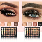 Eyeshadow Palette with Makeup Brushes Pearlescent Matte Multi-Colour - product gallery image 5