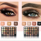 Eyeshadow Palette with Makeup Brushes Pearlescent Matte Multi-Colour - product gallery image 8