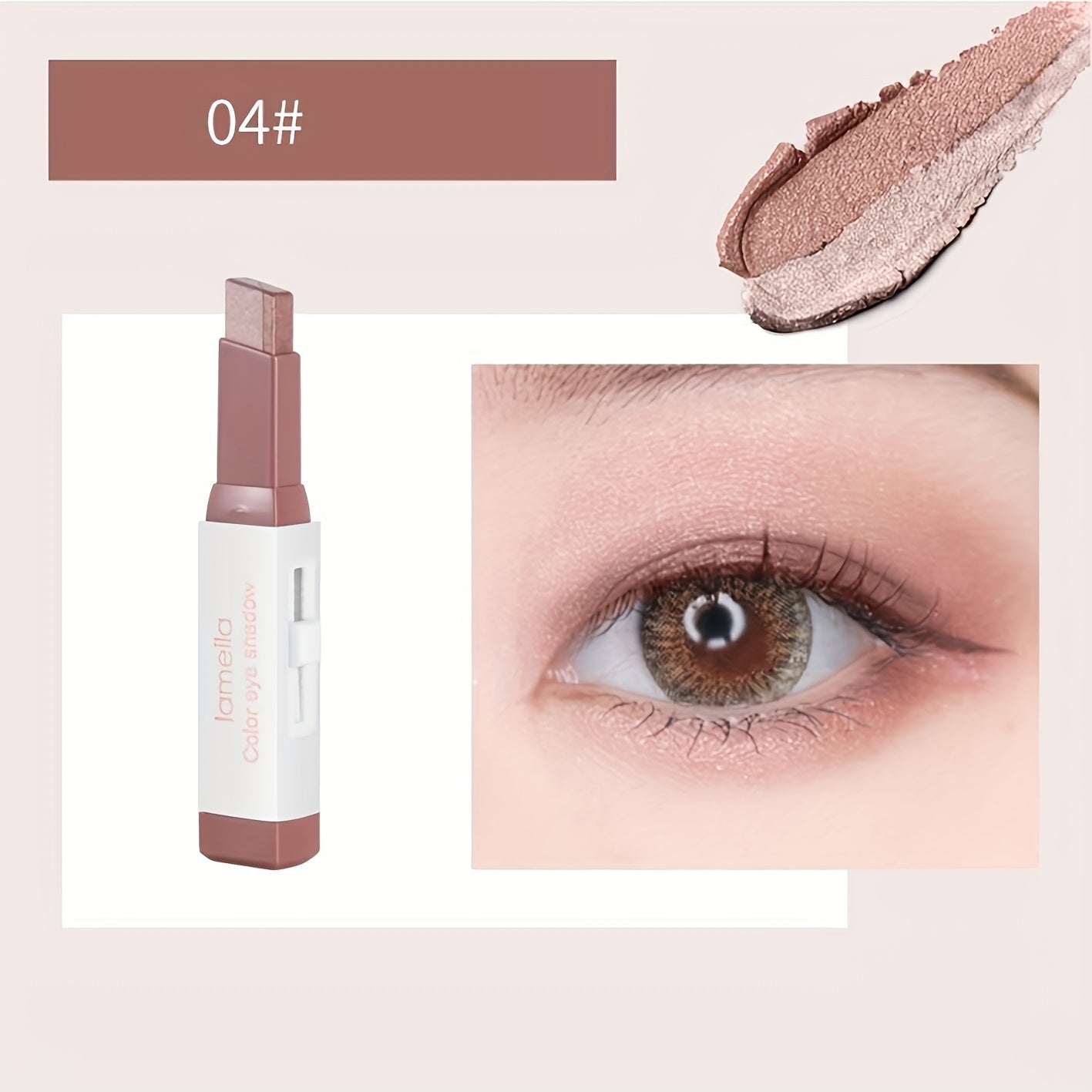 Eyeshadow with Waterproof, 6pcs Dual-Colour Stick Pearlescent Matte High - product gallery image 10