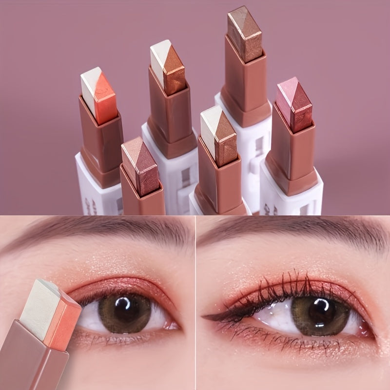 Eyeshadow with Waterproof, 6pcs Dual-Colour Stick Pearlescent Matte High - product gallery image 2