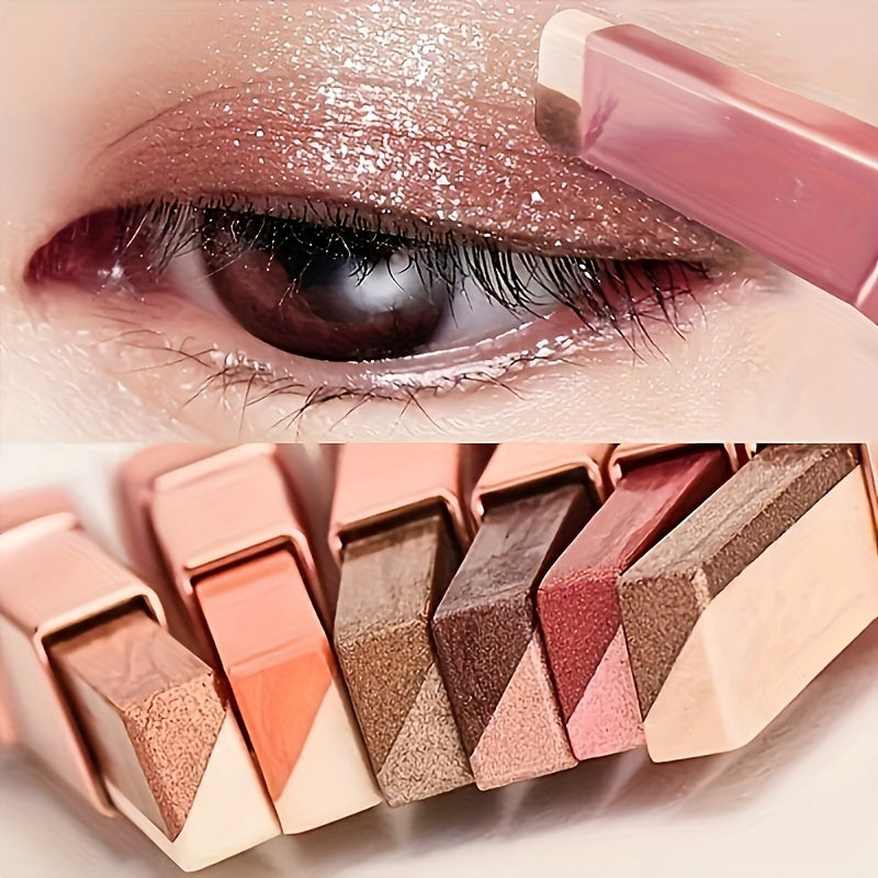 Eyeshadow with Waterproof, 6pcs Dual-Colour Stick Pearlescent Matte High