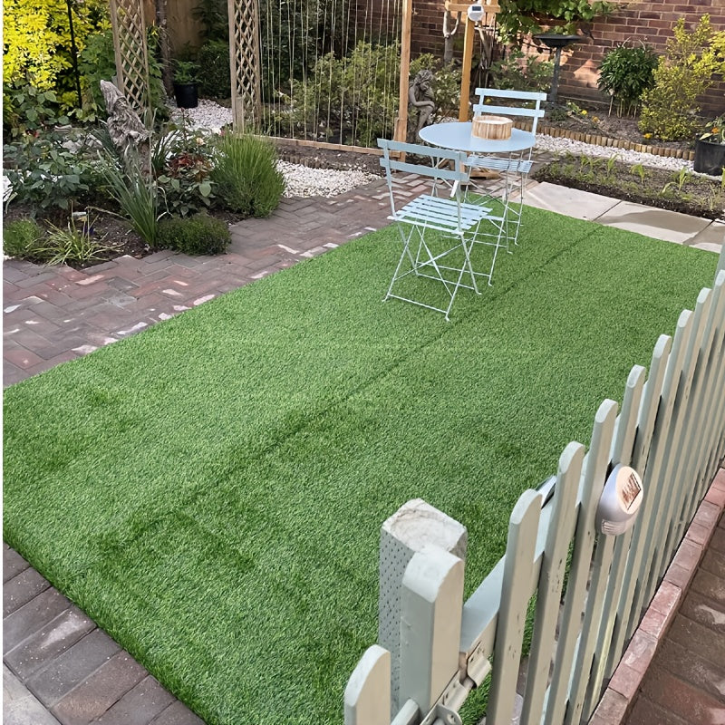 Natural And Realistic High-Density Artificial Turf for The Garden, Indoor And Outdoor Artificial Grass, Artificial Grass Carpet, Dog Lawn, Green, 130 X 70Cm