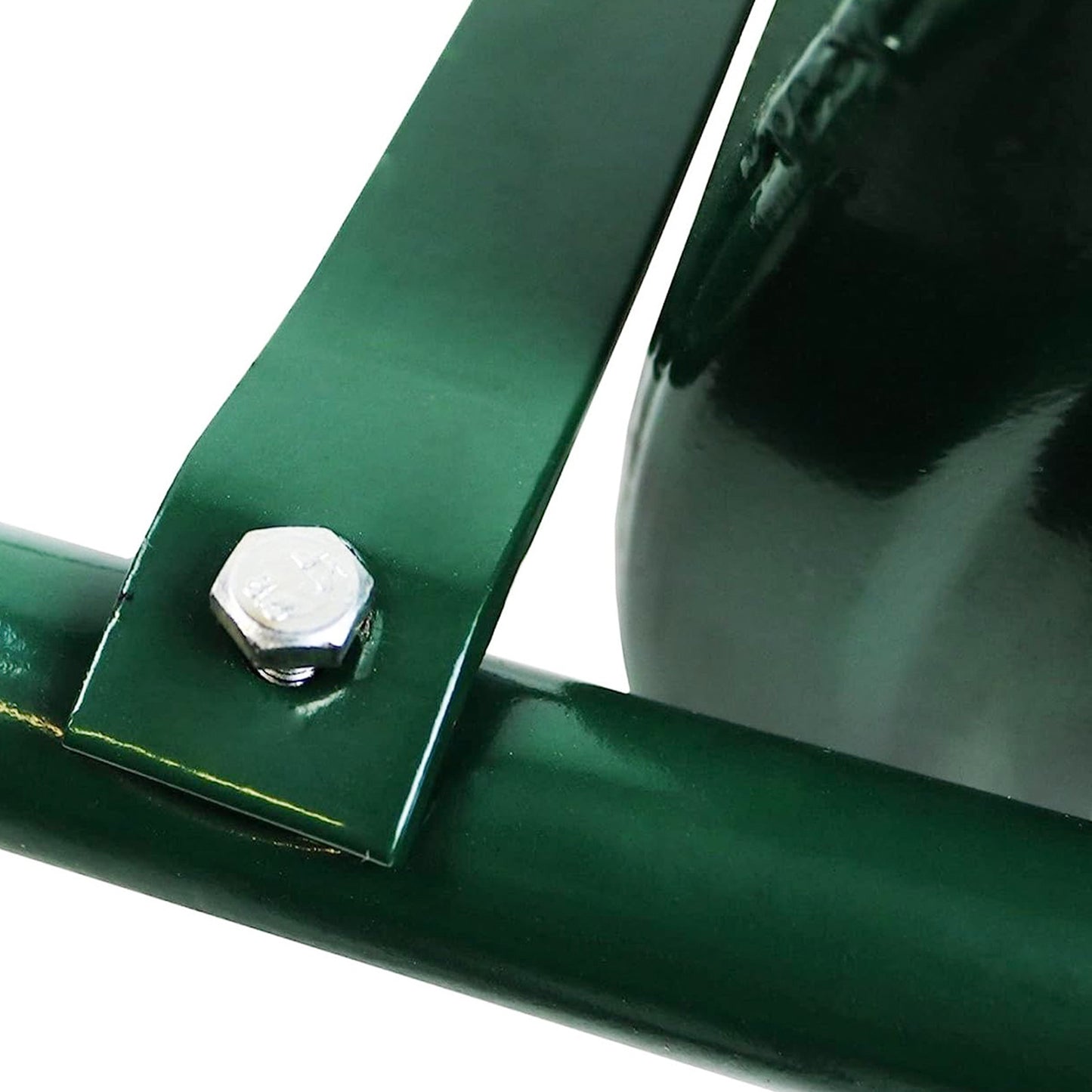 Heavy Duty Garden Grass Lawn Roller - Large Water or Sand Filled Drum, Galvanized Steel Construction, Scraper Bar & Collapsible Handle for Levelling Uneven Ground - Green