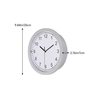 1PC multi-functional clock wall clock with fun thick frame and durable gold/white clock, 25*25*7CM