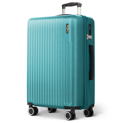 LUGG 76.5 x 50.5 x 30cm Vacay Suitcase ABS Luggage with TSA Indent Lock, Aluminium Trolley Handle, 360° Spinner Wheels, Water-Resistant & Durable Material - Airline Compatible (28inch)