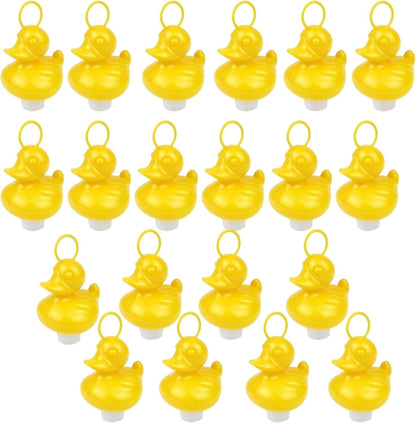 Plastic Weighted Ducks with Hooks, 7 cm, Yellow (Pack of 20) - Ducks Fishing Game Set, Duck Bath Set, Bath Toys, Best for Kids