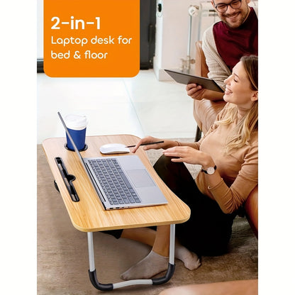 60 X 40 X 28cm Laptop Table Laptop Tray for Bed Sofa Breakfast Lap Tray Bed Desk Folding Coffee Tray Notebook Stand