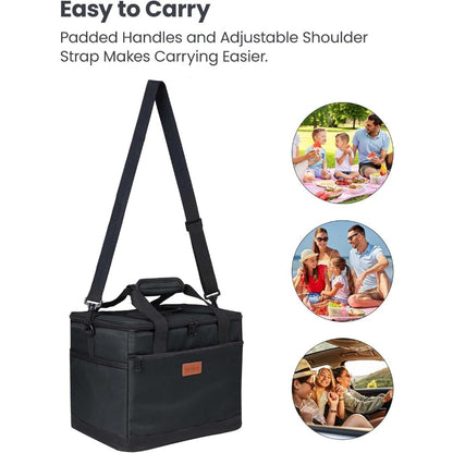 30L Large Capacity Insulated Lunch Bag – Leak-Proof And Cold-Keeping Bag – Perfect for Camping, Picnics, Barbecues, Travel, And Work.
