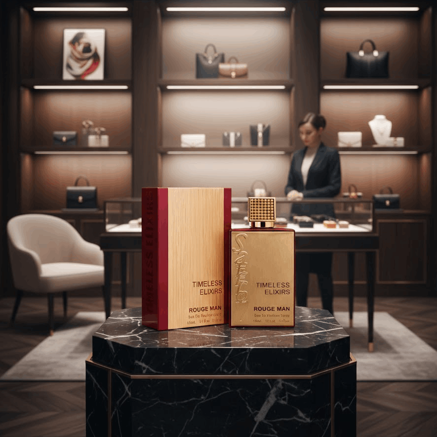 [Luxury Arabian Inspired Woody Gentlemen Fragrance for Men] - Timeless Elixirs Rouge Man 100ml EDT Long Lasting Men'S Perfume To Attract Women – - Sophisticated and Long-Lasting Men'S Fragrance Spray Natural Scent - Excellent Value Modern Masculine Fragra
