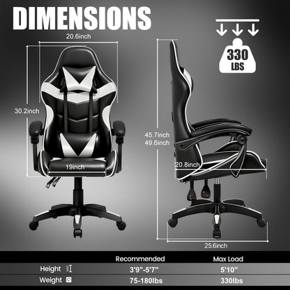 Ergonomic Design Gaming Chair with Adjustable Headrest And Lumbar Support, Office Desk Chair, Gift for Boyfriend