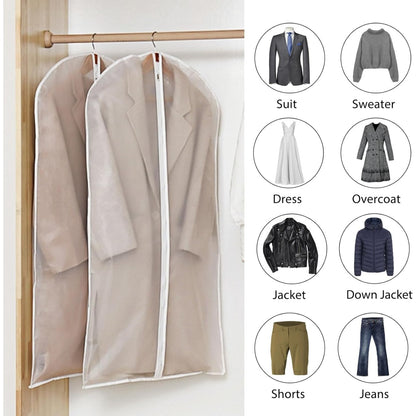 12 Pack Dress Bags Garment Bags Clothes Bags with Zipper