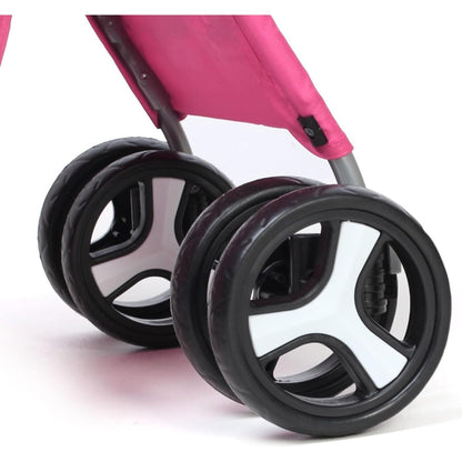 Foldable Pet Stroller With Rain Cover, Portable Foldable Outdoor Walking Cart with Large Space, Hand-Pull Design, Durable Oxford Fabric, Ergonomic Handle & Ventilation Mesh, Lightweight & Sturdy Frame For Small To Medium Dogs - Outdoor Pet Carrier, Modern
