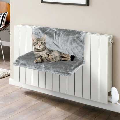 Vinsani Soft Luxurious Pet Radiator Bed for Cat Kitten Puppy Dogs with Soft Machine Washable Fleece Lined Cover Warm Cosy Hammock Style Radiator Bed