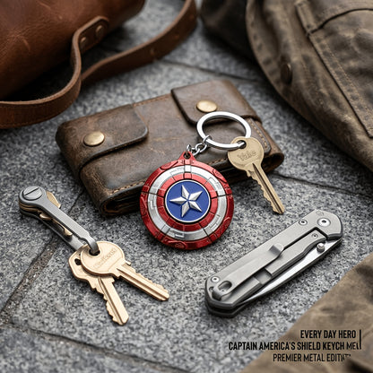 Marvel Avengers 10pcs/Zinc Alloy Metal Pendant Keychain Set/Iron for Man Gauntlet, Thor Hammer, Captain America Shield, Spider-for Man Mask Key Ring/Creative Movie Fans Gift Accessories