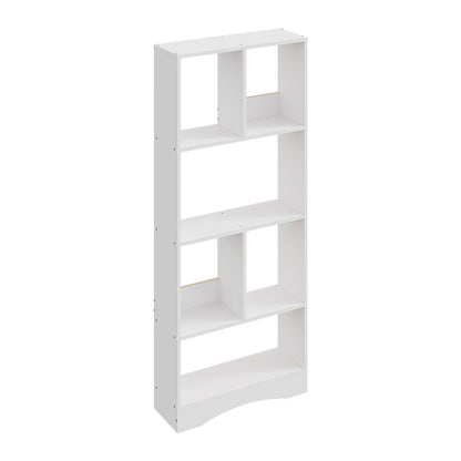 Bookcase, 4-Tier Bookshelf, Open Storage Shelf, Tall Shelving Unit, Free-Standing Display Shelf for Living Room, Home Office, Dining Room, 50×17×120 cm