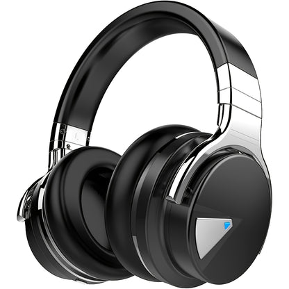 E7 Wireless Headphones with Active Noise Cancellation And Microphone, Featuring Deep Bass, Over-Ear Design, Comfortable Protein Ear Pads, And 30 Hours of Playtime