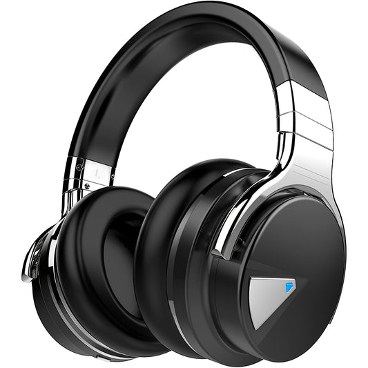 E7 Wireless Headphones with Active Noise Cancellation And Microphone, Featuring Deep Bass, Over-Ear Design, Comfortable Protein Ear Pads, And 30 Hours of Playtime
