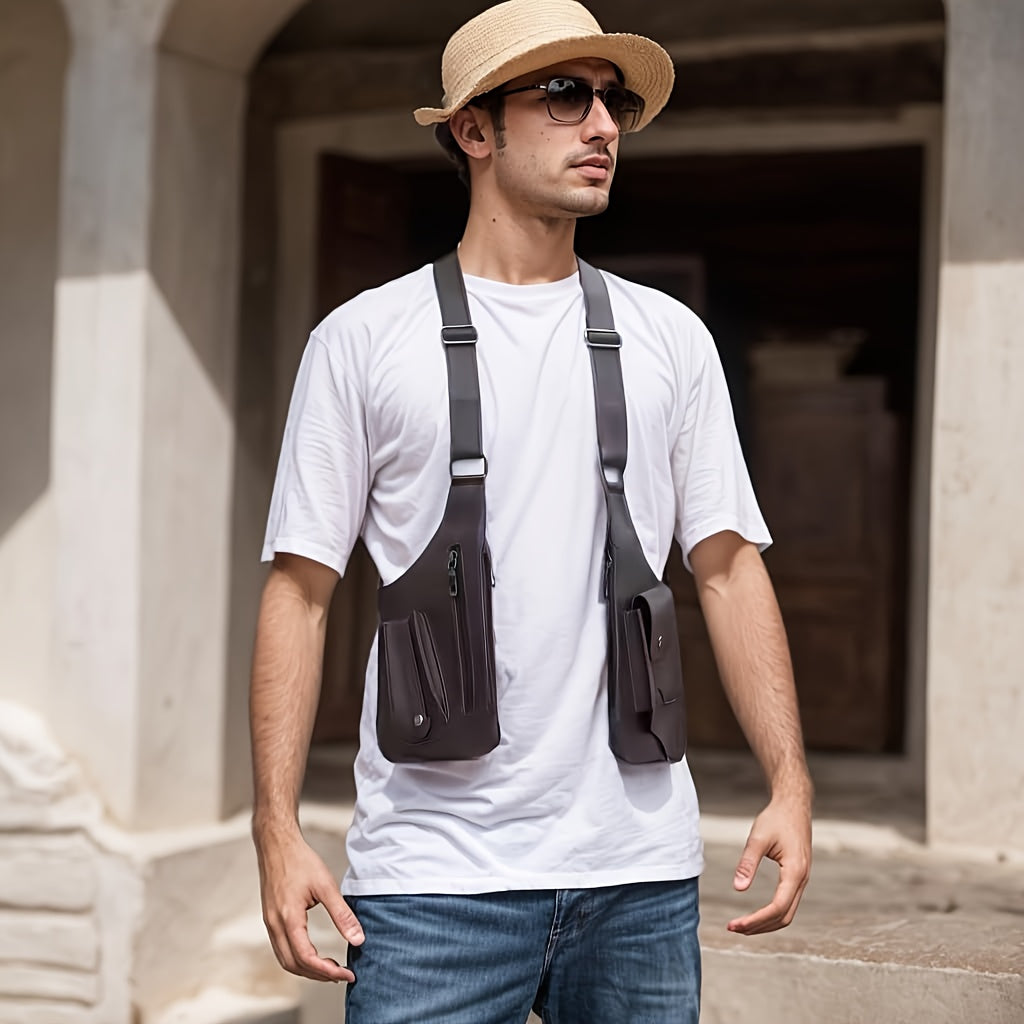 Multi Functional Lightweight Outdoor Vest Bag with Adjustable Shoulder Straps