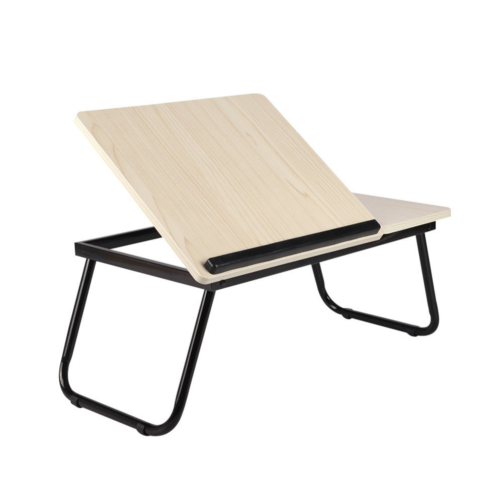 Foldable Laptop Desk Bed Tray with Adjustable Tilting Board – Portable Sofa Bed Table, Breakfast Tray, Writing & Reading Desk for Home Office