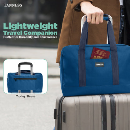 Tanness Ryanair 40x20x25 Cabin Bags with Adjustable Shoulder Strap | 40x20x25 Cabin Bag Holdall Bag, Travel Bag, Under Seat Cabin Bag | Hand Luggage Bag Carry On Bag | Cabin Suitcase Bags