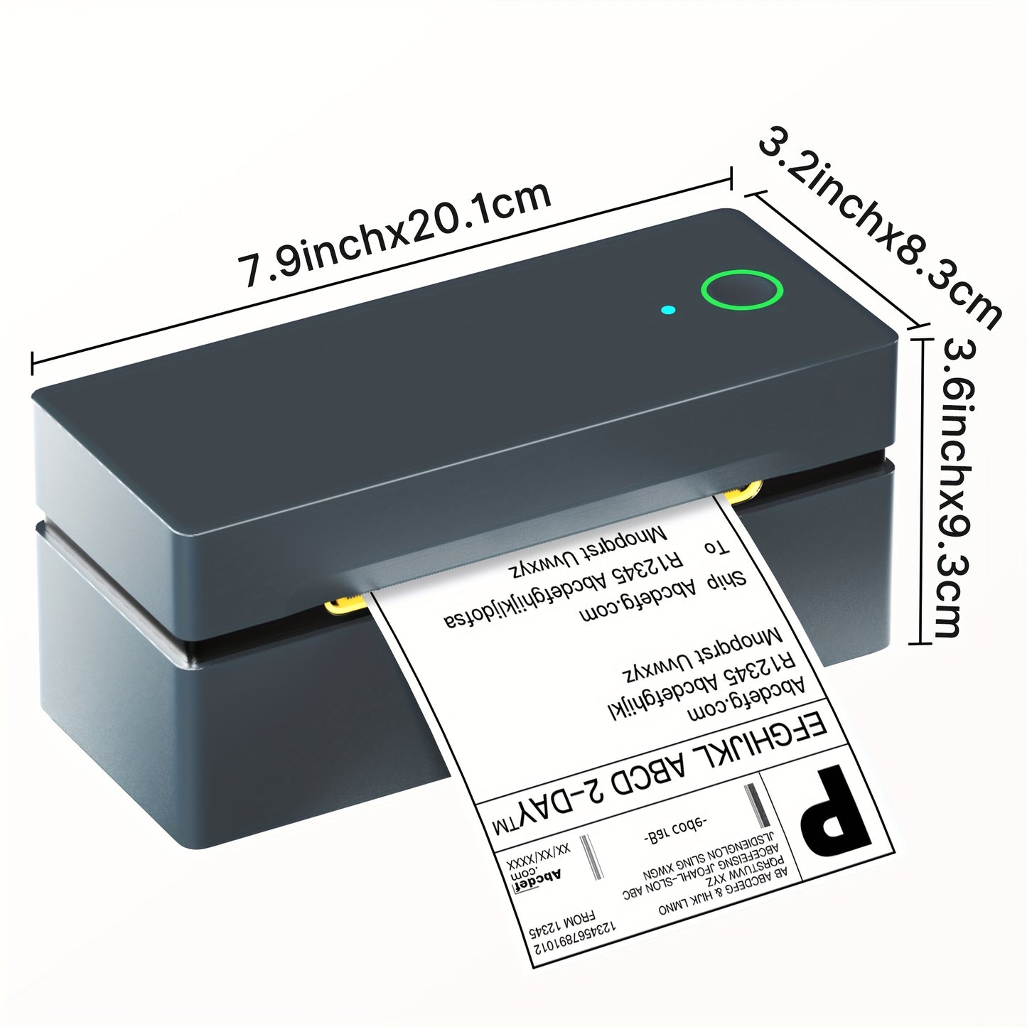 Thermal Sheet Printer PL80E - Compact And Portable, Taking Up No Space, Compatible with Common E-commerce Platforms, 10.16x15.24 cm Cover Sheet Ready Instantly, A Good Helper for Small Business Shipments! (with 50 Sheets Of Test Paper)