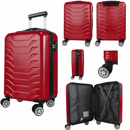 Direct Luggage Underseat Cabin Case 40 x 25 x 20 cm RyanAir Approved Size with Combination Lock and Detachable 360° Wheels T-HC-US-1627