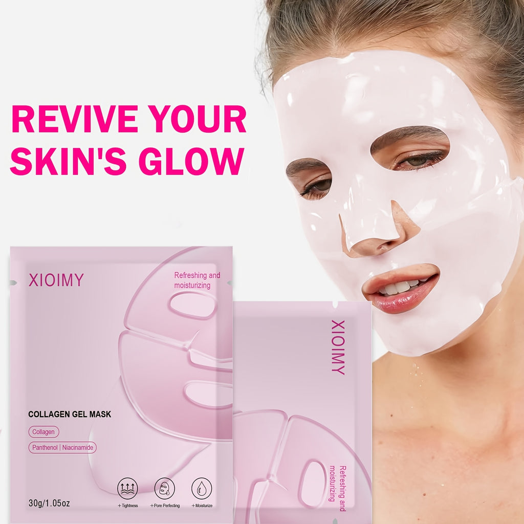 XIOMY Collagen & Niacinamide Gel Masks – Eight Pack