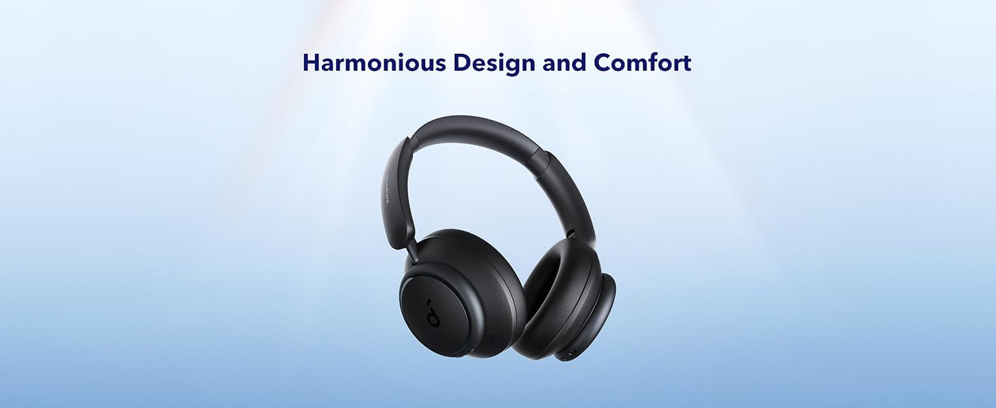 soundcore by Anker Space Q45 Adaptive Noise Cancelling Headphones, Reduce Noise By Up to 98%, Ultra Long 50H Playtime, App Control, Hi-Res Sound with Details, Bluetooth 5.3, Ideal for Traveling
