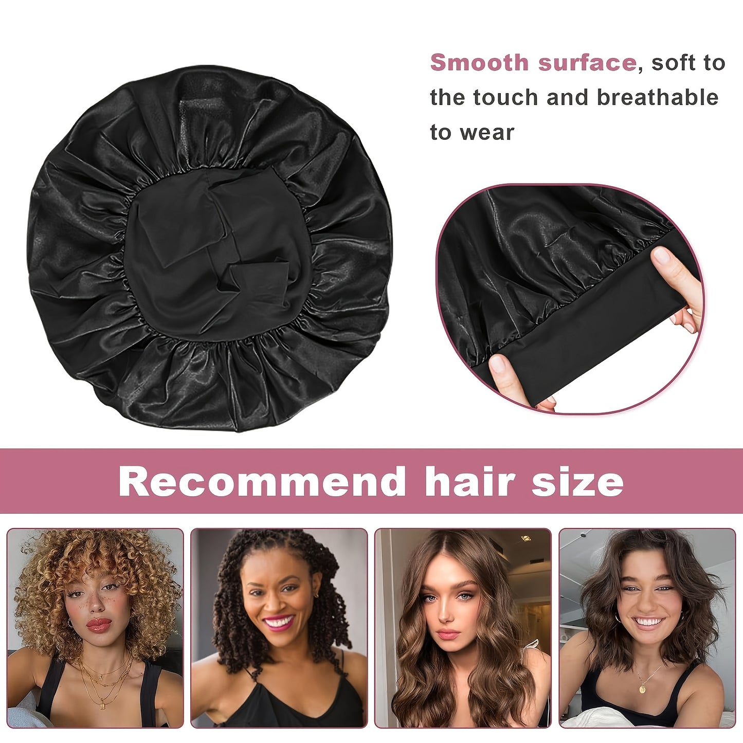 6pcs Satin Bonnet for Sleeping And Spa Headband Set, Soft Microfiber Skincare Hairband with Bow, Maillard Color Wide Band Hairs Bonnet for Sleeping Wristbands with Hair Claw Clip for Women Men