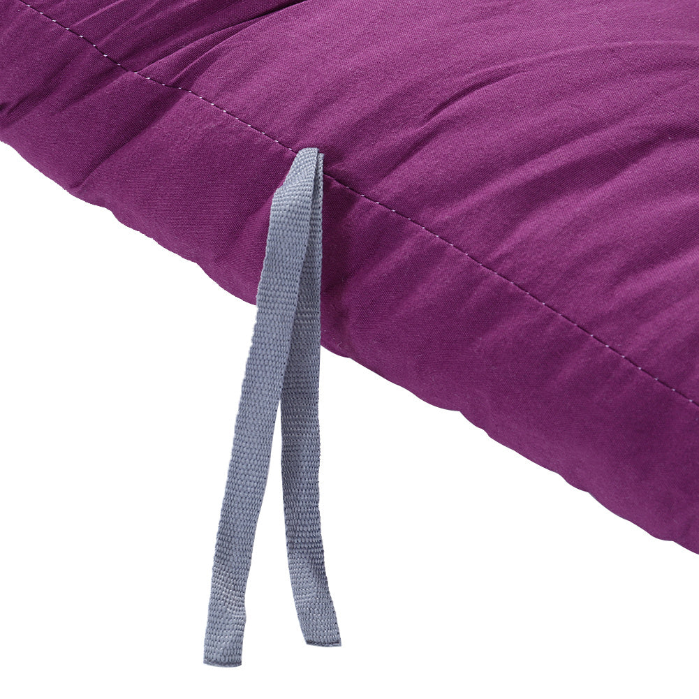 1PC Thickened Patio Chair Cushion, Purple, Single Piece Only, 160×50×8cm, Thick Style, Garden Bench Seat, Sunbed Anti-Slip Pad, Suitable for 2-3 People, Porch Swing, Lawn, Courtyard