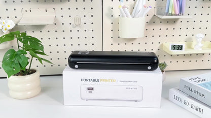 Rongta F82A A4 Portable Wireless Thermal Printer, 203Dpi Upgrade, Supports 21.59cm X 27.94cm And A4 Paper, Inkless Printing for Travel, Home, Office, School, Includes 1 Roll of Thermal Paper
