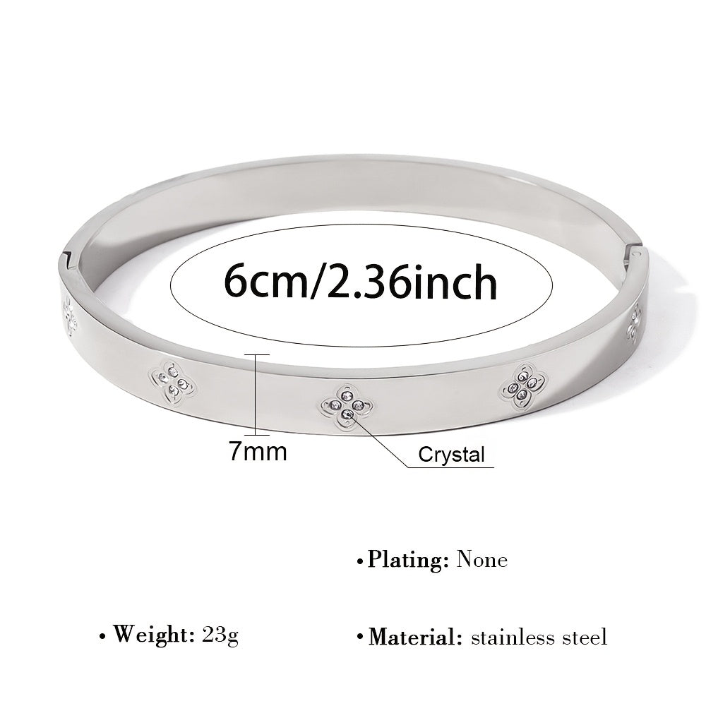 Stainless Steel Bangle Set - Five Mixed Designs