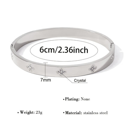 [5pcs Stylish Bracelet] 5pcs Ladies' Stainless Steel Bracelet Set | Uniquely Designed, Stylish, Multi-Element, Exquisite Gift, Non-Fading Jewelry